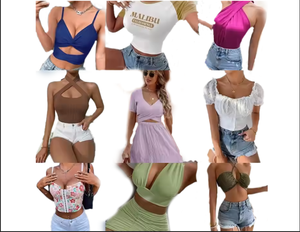 La nouvelle marque populaire Sheines propose la vente en gros de vêtements d'é<span class=keywords><strong>t</strong></span>é et la vente directe de <span class=keywords><strong>t</strong></span>-shirts à manches courtes assortis - Product Image 3