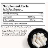Capsules de Myo-Inositol et D-Chiro-Inositol OEM ODM avec Folate et Vitamine D pour la Détoxification du Côlon et le Soin Intestinal des Adultes