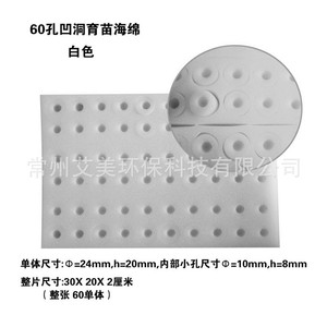 Éponge de culture hors-sol Amy 25x25x25mm, cube de semis hydroponique en polyuréthane blanc - Product Image 4