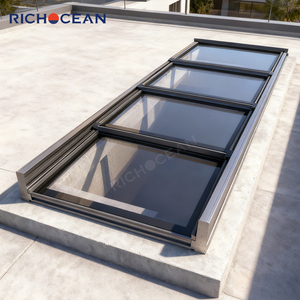 Ventanas Modernas Impermeables de Aluminio para Sótano RICHOCEAN, Ventana de Techo Eléctrica con Aislamiento Térmico para Balcón - Product Image 5