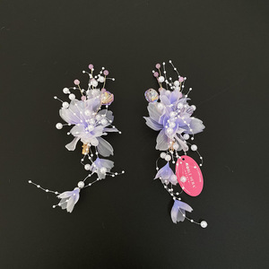 2025 Nouveau style de conception originale, coiffe Hanfu en fleurs de soie faites à la main, style ancien conte de fées, pour festival, performance et maquillage capillaire - Product Image 5