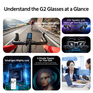 Lunettes intelligentes portables G1/G2/G3 BT WiFi avec caméra, prise de photos, <span class=keywords><strong>enregistrement</strong></span> vidéo et <span class=keywords><strong>audio</strong></span>, traducteur IA, reconnaissance d'images - Product Image 5