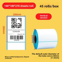 Étiquettes adhésives thermiques imperméables pour codes-barres de 3 pouces, étiquettes de prix, 50x25 58x40 60x40 80x50, étiquettes d'expédition thermiques directes