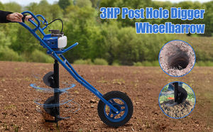 63cc Paalgat <span class=keywords><strong>Digger</strong></span> Kruiwagen 2-takt Gas Aangedreven Hand Duw Aarde Vijzel Gas Aangedreven Post Gat <span class=keywords><strong>Digger</strong></span> Tuinboom Planten - Product Image 3