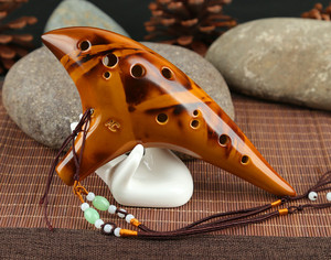 Ocarina en céramique à 12 trous avec sac et accessoires, instrument de musique professionnel - Product Image 6