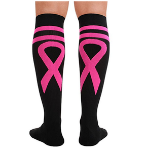 Calcetines de <span class=keywords><strong>compresión</strong></span> Edición Especial cáncer de mama cinta médica rodilla alta <span class=keywords><strong>media</strong></span> - Product Image 4