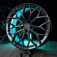 Jantes de voiture en alliage forgé de performance HE1 multi-rayons, concaves profondes, noir brillant, 19 20 21 22 pouces pour Audi A4 A5 S4 S5 RS4 RS5 B9