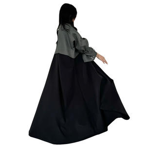 Venta caliente túnica musulmana de Oriente Medio costura puños de moda cordón Abaya Dubai túnica de Turquía - Product Image 5