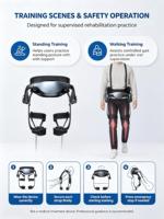 Exosquelette de rééducation électrique portable, pliable et léger avec apprentissage de mouvement par IA pour l'entraînement à la marche et les soins aux personnes âgées