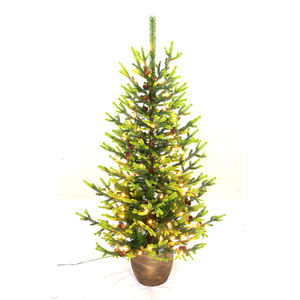 <span class=keywords><strong>Sapin</strong></span> arctique écologique <span class=keywords><strong>sapin</strong></span> de Noël artificiel pré-éclairé en pot avec crayon floqué base verte debout - Product Image 5
