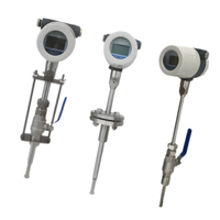 Medidor de Flujo de Gas Térmico Portátil de Acero Inoxidable WSFMGATHISST, Tipo de Inserción