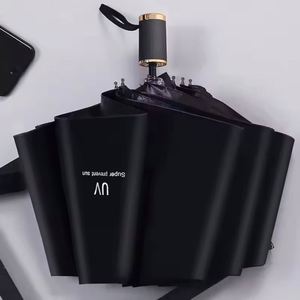 Modern New Design Mini Sun Rain <b>Folding</b> Umbrella Three-Folded with UV Protection Manual Control Business Gift for Adults 190T - Product Image 3