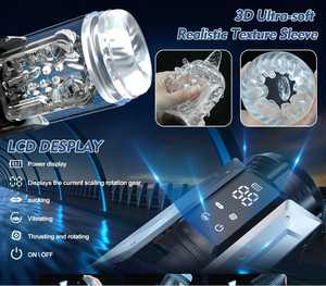 2026 Meilleures ventes Pocket Pussies 7 fonctions de poussée, rotation, vibration et succion, masturbateurs automatiques mains libres pour hommes - Product Image 4