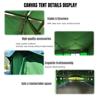 Tente personnalisée Afrique du Sud pour 50 personnes, grande, double couche, quatre saisons, une chambre, en toile imperméable, protection UPF, pour le camping