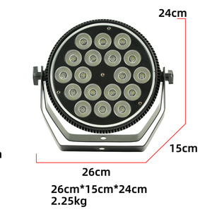 Luz Par LED RGBW Delgada de 18 LED con Control <span class=keywords><strong>DMX512</strong></span>, Clasificación IP33, Funcionamiento Silencioso sin Ventilador para Iluminación Profesional de Escenarios/Eventos/Estudios - Product Image 5