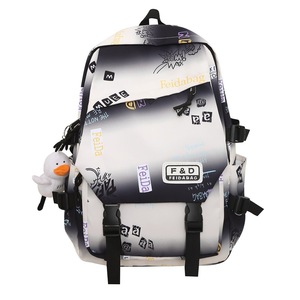 F&D <b>Student</b> <b>Backpack</b> 20 Inches Large Capacity Graffiti Design Unisex School Bag - Product Image 5