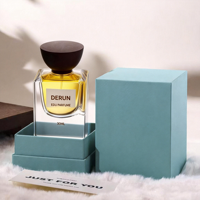 Flacons de parfum carrés en verre faits à la main de style égyptien vintage, 50 ml et 30 ml, pour emballage de diffuseur, production d'usine, qualité supérieure