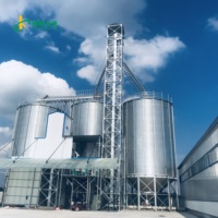 Grande grange 3000 tonnes d'entrepôt d'isolation en acier inoxydable Réservoir de stockage de grains de blé