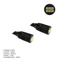 Luz de Reversa LED T16 con Base de Cuña, 12-30V, 6 LED, para Autos, Sedanes y SUVs, Compatibilidad Mundial, 2 Años de Garantía