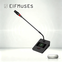 Système de microphone de conférence numérique filaire à col de cygne pour bureau, prend en charge jusqu'à 200 micros simultanément, connexion par câble RJ45