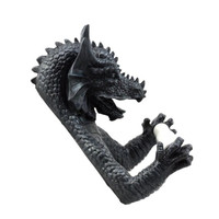 Statue de dragon fantastique gothique grandeur nature, porte-mouchoirs en papier, sculpture en résine pour la décoration de jardin, patio, pelouse pour Halloween