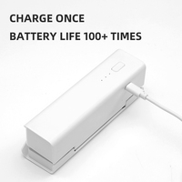 QH-F10 Scelleuse thermique portable rechargeable 1500 mAh pour sacs alimentaires, mini-scelleuse pour le stockage de snacks, chips et biscuits
