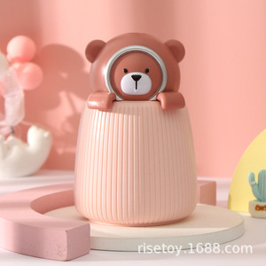 360ml Tank dễ thương Little <span class=keywords><strong>Bear</strong></span> tạo độ ẩm với atomizing Mist Sprayer mini xách tay USB LED ánh sáng ban đêm Máy tính để bàn hương liệu - Product Image 1