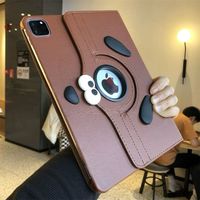 Étui de protection rotatif en cuir motif chiot mignon pour iPad 9 et 10,2 pouces, compatible avec la tablette Air7 2025/11e génération