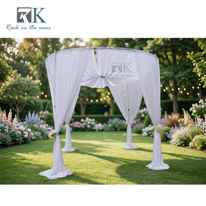ชุดอุปกรณ์ตกแต่งเพดานงานแต่งงาน พร้อมผ้าม่านและโครงเหล็ก - Product Image 2