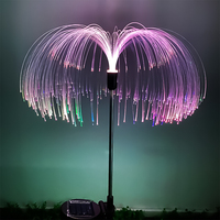Conçu sur mesure OEM ODM RVB solaire méduse lumières de jardin IP65 étanche pelouse prise de terre pour décorations de Noël utilisation en extérieur