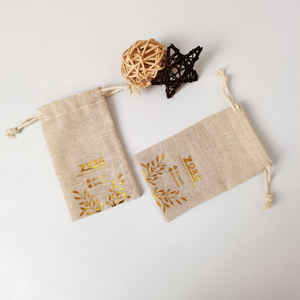 Pochette en toile de coton naturelle avec logo personnalisé, sac à poussière de luxe avec cordon de serrage pour le rangement des chaussures, recyclable, plusieurs tailles disponibles - Product Image 4