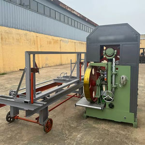 Scie à ruban verticale électrique automatique pour la coupe de bois brut en bûches - Product Image 3