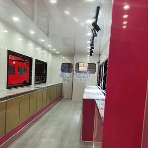 Prix d'usine : Food truck, camion de restauration, camion de restauration mobile à deux étages en alliage, balayeuse de rue de Londres, bar mobile, kiosque, café - Product Image 6