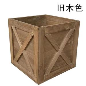 Boîte de rangement carrée en bois de sapin chinois, multi-usages, portable, de type vertical, organisateur décoratif - Product Image 4