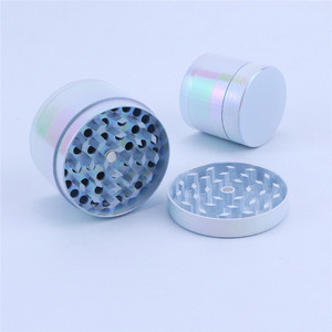 Wholesale Metal Grinder New Mermaid-color Herb Grinder Handheld Grinding Dry Herb Spice Tobacco Smoking Accessories - Product Image 1