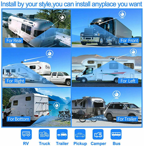 Ister 10-אינץ מסך מגע מרובע מסך מרובע 360 ° קדמי ונוף אחורי + תצוגה בצד היפוך מצלמה <span class=keywords><strong>dvr</strong></span> עבור משאיות rv - Product Image 4