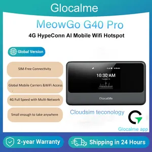 <span class=keywords><strong>GlocalMe</strong></span> MeowGo G40Pro 45G CloudSim อุปกรณ์กระจายสัญญาณอินเทอร์เน็ตไร้สายแบบพกพาสำหรับการเดินทางในมากกว่า 200 ประเทศ อัปเกรด <span class=keywords><strong>4G</strong></span> ความเร็ว 390Mbps - Product Image 1