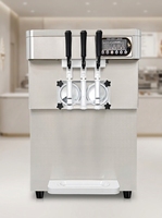 Machine à glace molle commerciale 3 saveurs, sur table, 40-45 L/H, 220V, CE, directement de l'usine