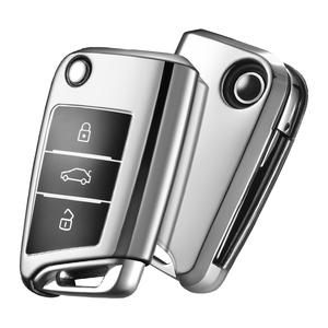 Top Bán phụ kiện xe hơi mềm TPU Silicone bảo vệ <span class=keywords><strong>Key</strong></span> Fob trường hợp đối với Golf 3 nút chìa khóa xe - Product Image 1