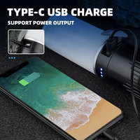 Lampe LED rechargeable pour camping, batterie externe, lampe de poche suspendue pour randonnée tente lumière d'urgence pêche voiture utilisation activité de plein air
