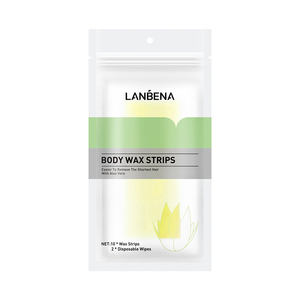 แผ่นแว็กซ์กำจัดขน LANBENA สูตรอ่อนโยนด้วยว่านหางจระเข้ สำหรับผู้ชายและผู้หญิง ขนาดใหญ่ สีเหลือง - Product Image 1