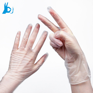 Fabrication de nourriture ménage poudre bleu nitrile diamant Texture nitrile/vinyle nitrile mélange gants - Product Image 1
