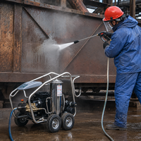 Nettoyeur haute pression industriel 600 bars, machine de nettoyage électrique avec pompe AR italienne, moteur en cuivre pour l'élimination de la rouille, équipement de nettoyage