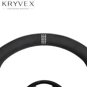 Volante Kryvex para <span class=keywords><strong>BMW</strong></span> E90 E60 E65 E84 E83 E70 E71 M3 M5, Personalizado, en Cuero Genuino y Fibra de Carbono - Product Image 1