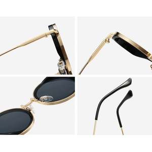 Gafas de Sol Redondas con Logotipo Personalizado, Moda Retro 2025, para Hombre y Mujer, Aleación Punk, Degradado, Protección UV400, Montura Grande - Product Image 6