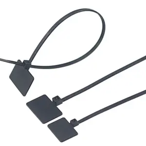 Etiquetas de cremallera de cable eléctrico nylon66 de plástico de alta calidad, bridas de cable de marcador de nailon autoblocantes