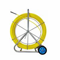 Machine automatique de tirage de câble à fibre optique 12 mm 300 mètres, avec tiges de tirage de câble 200 m pour enroulement et tirage de câbles colorés de taille moyenne