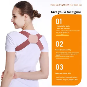 Nuevo Cinturón Corrector de Postura, Anti-Cifosis, Abre Hombros, Endereza la Espalda, Transpirable, Disponible en Blanco, Rosa y Negro - Product Image 3