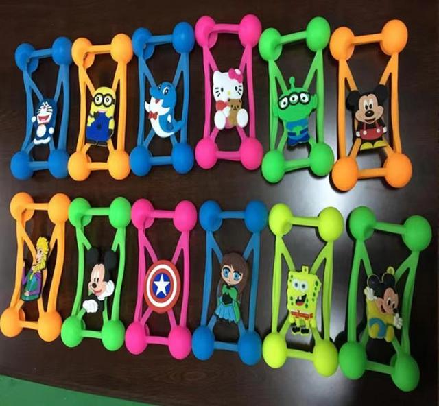Universal Silicone Phone Case 3D Cartoon Frame Bumper Led Light High Quality Silicone Universal Cell Phone case