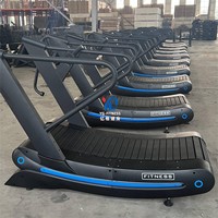 Tapis roulant incurvé YG FITNESS YG-T011-1, vente en gros d'usine, prix bas, tapis roulant manuel commercial, machine de tapis roulant commercial